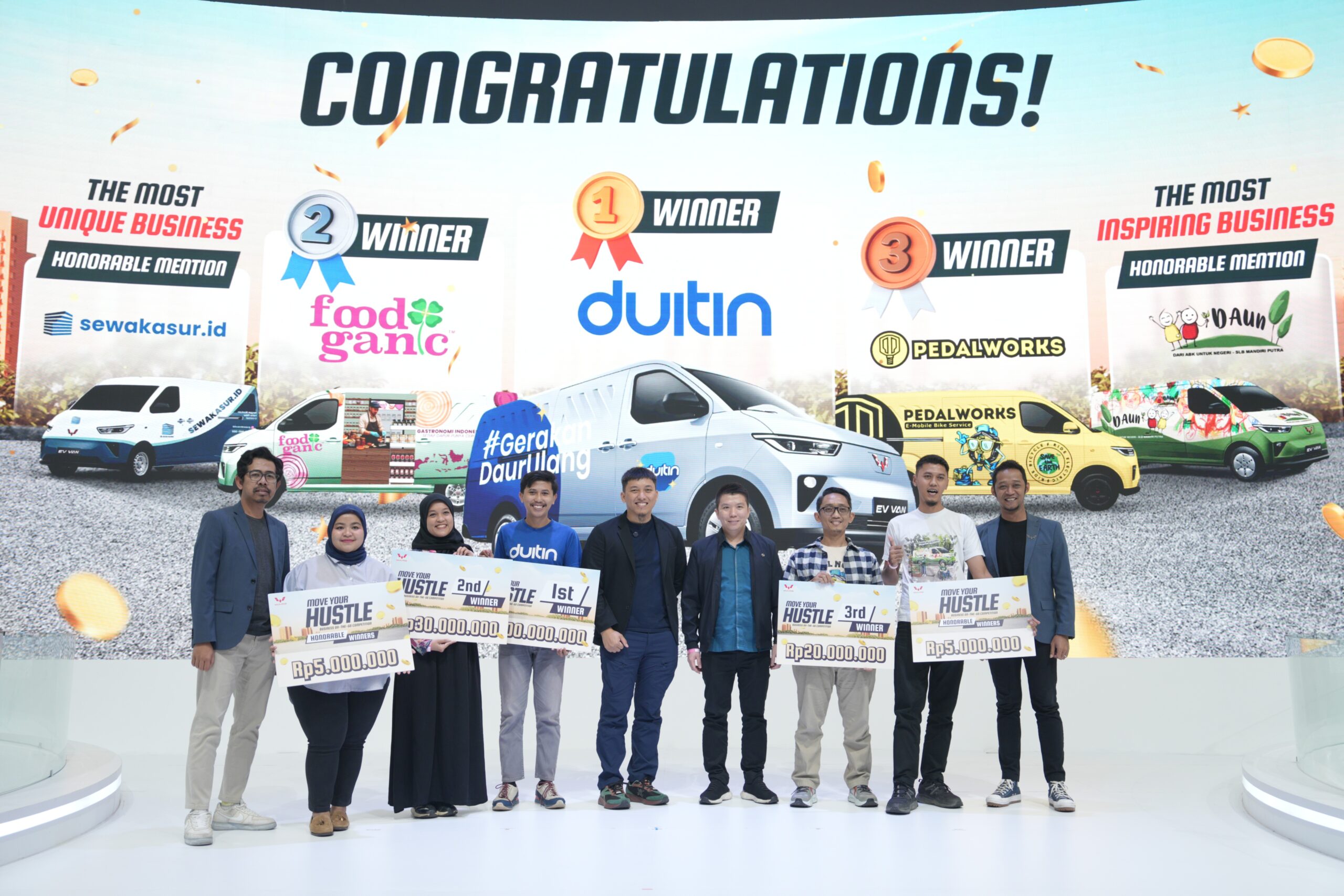 Wuling Umumkan Pemenang Kompetisi âMove Your Hustle Bersama Mitra EV di GIIAS 2025 - apakabar.co.id